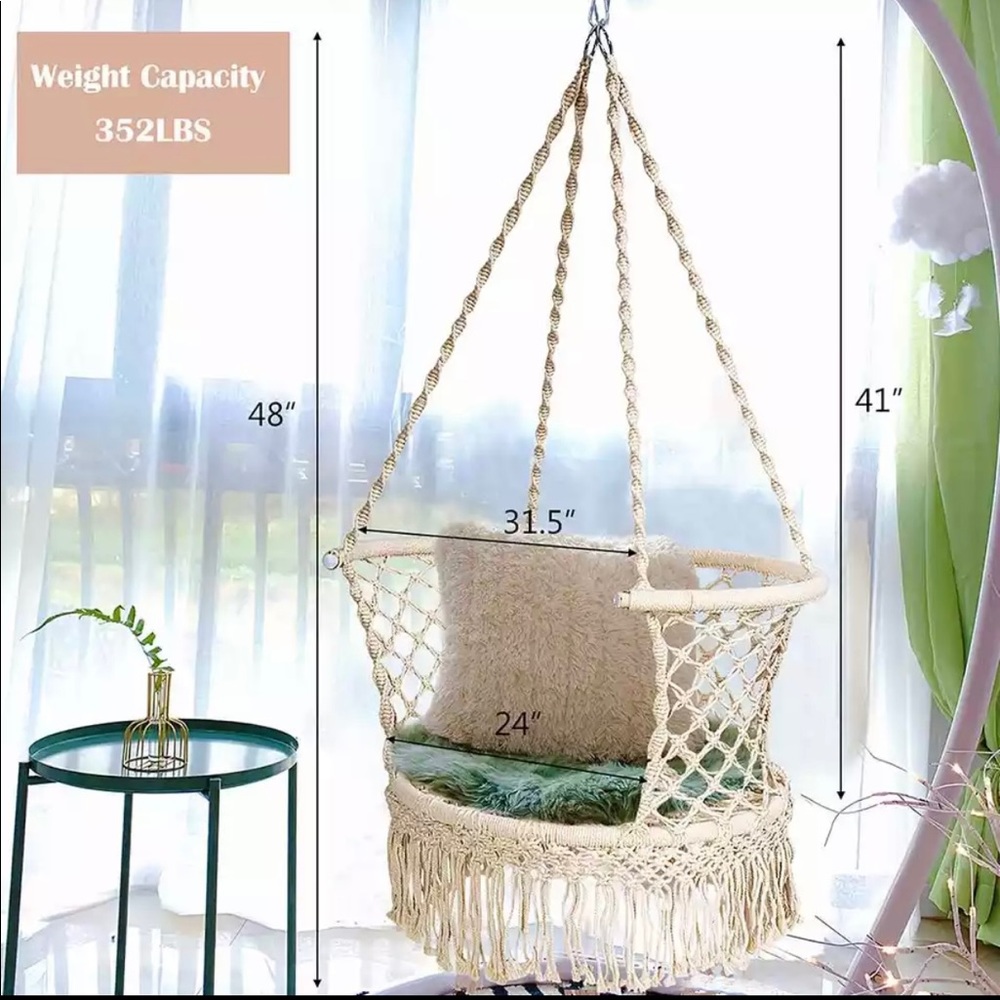 Nordic Cotton Rope Hammock Chair